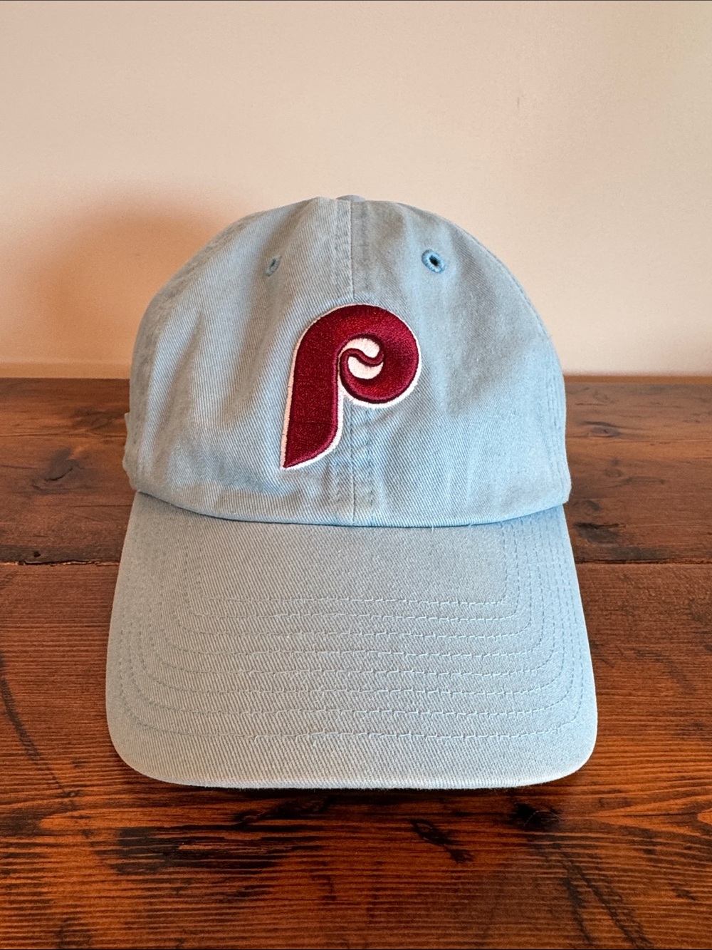 Vintage 47 Brand Phillies Cooperstown Light Blue Clean Up Hat